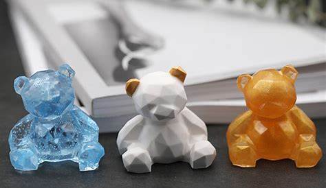 Teddy Bear Silicone Resin Mold DIY Geometric Bear Resin Mold - Etsy
