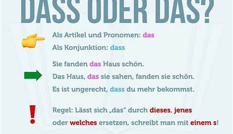 Deutsch: das oder dass - Übungskarten – Unterrichtsmaterial im Fach Deutsch