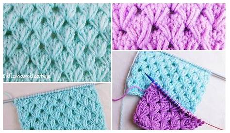 Punto tejido a palillo | Knitting stitches, Crochet, Crochet scarf