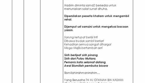 majlis khatam al-quran peringkat sekolah - Kembara Minda 7: Majlis