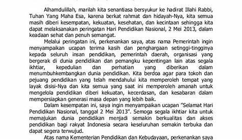 Teks Ucapan Menteri Pendidikan Sarawak : Dengan rahmat tuhan yang maha esa.