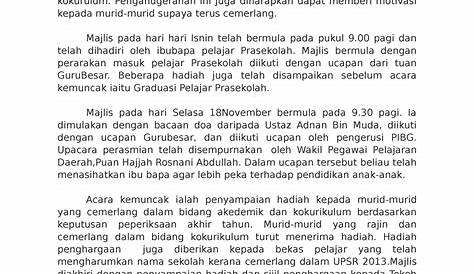 Teks Ucapan Guru Besar Sempena Hari Anugerah Cemerlang 2013 | PDF