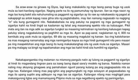 Aborsyon na essay tagalog para sa kabataan - ABORSYON: NAKAKASAMA AT