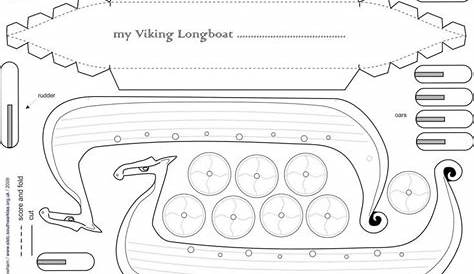 Printable Viking Longboat Template Ks2 - Hands On Crafts For Kids