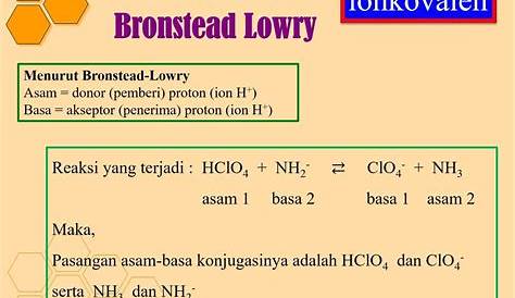 Teori asam basa bronsted lowry