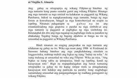 Mga teorya at tungkulin ng wikang filipino