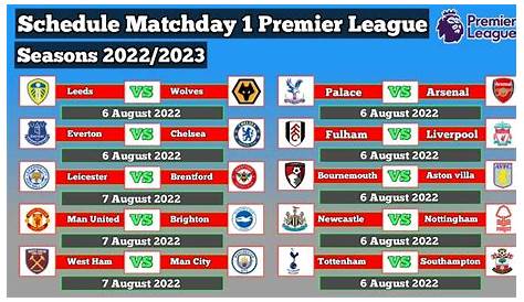 Premier League - full terminliste for 2022/23 | Strim