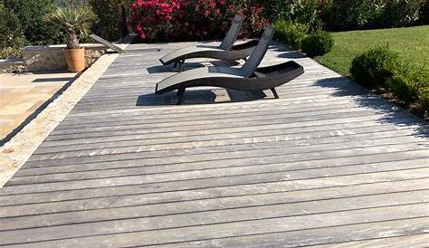 Terrasse Grise Lame De En Composite Backyard Ideal Pinterest Deck