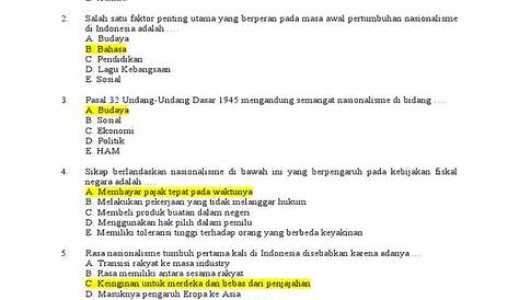 Contoh Soal Tes Wawasan Kebangsaan Telkom, Soal TWK BUMN Telkom dengan