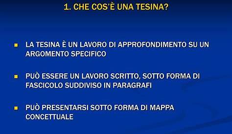 PPT - COME SI FA UNA TESINA PowerPoint Presentation, free download - ID