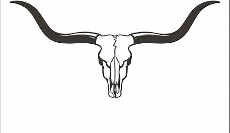 Longhorn skull drawing New clock? | Bull tattoos, Longhorn skull