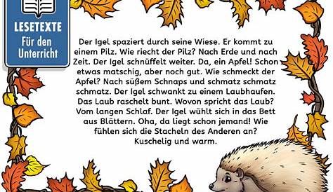 Herbstgeschichten – Unterrichtsmaterial in den Fächern Deutsch