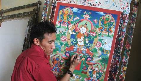 Life of Buddha Thangka Painting - Masterpiece