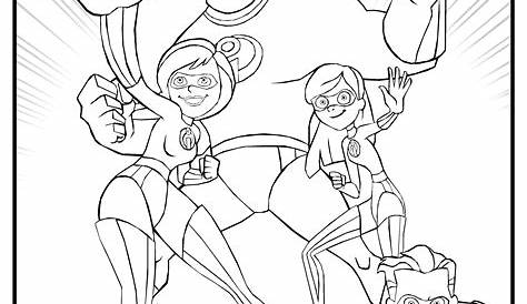 Incredibles Characters Coloring Pages Free Printable Coloring Pages