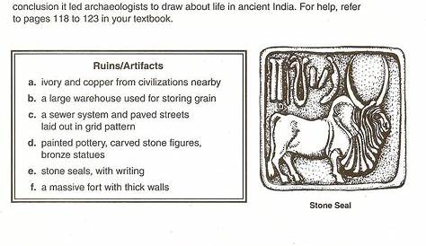 The Indus Valley Civilization Worksheet Answers
