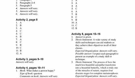 The Language Of Composition 3Rd Edition Answer Key Pdf