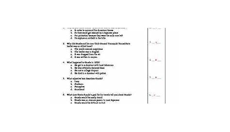 The Last Japanese Soldier To Surrender Worksheet Answers