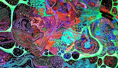 Psychedelic Art Acrylic Trippy Painting Ideas - pic-dink