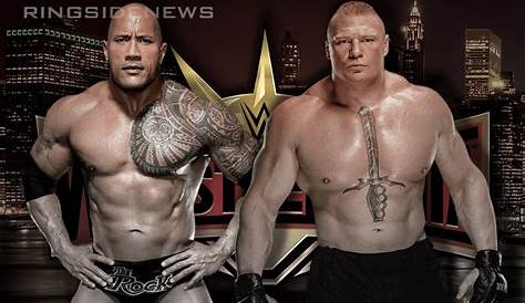 WWE2K17 The Rock vs Brock Lesnar - YouTube