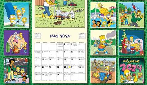 Simpsons 2023 wall calendar Wall Calendar multicolour • Price