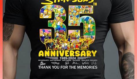 The Simpsons 35th Anniversary 1989 – 2024 Thank You For The Memories