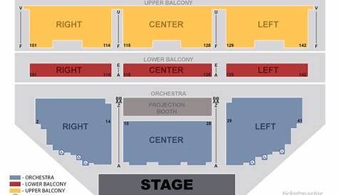 Detailed Ace Theater Seating Chart