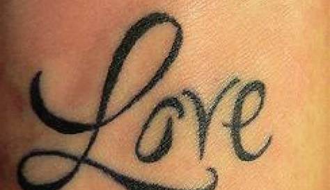 Simple word's love tattoo - | TattooMagz › Tattoo Designs / Ink Works