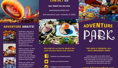 Theme Park Brochure Template