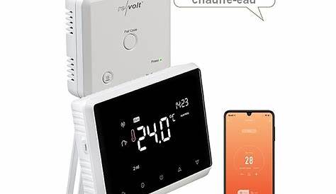 Thermostat D’ambiance Sans Fil Contact Sec Programmable