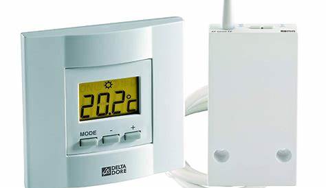 THERMOSTAT D'AMBIANCE PROGRAMMABLE RADIO X3D PILES POUR