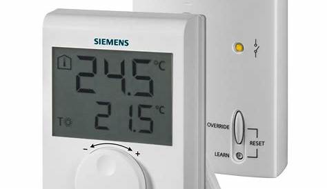Thermostat Dambiance Siemens Sans Fil D'ambiance RDH100RF/SET + Récepteur