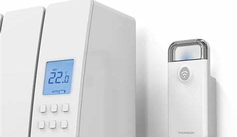 Thermostat Sans Fil Pour Radiateur Electrique Avec Fil Pilote 4260252680634 AeroFlow Programmable