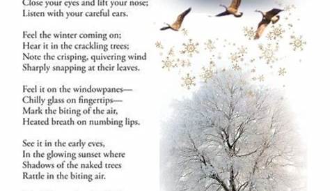 Winter, poem, senses | Teaching writing, Winter, Teaching