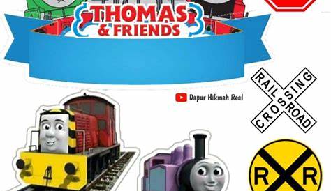 Thomas-the-Train-and-friends-Birthday-Cake-topper-Edible-sugar-cupcake