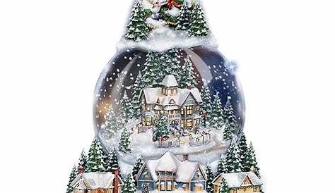 Thomas Kinkade Christmas Snow Globes Uk