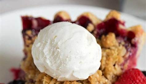 Triple Berry Crumble Pie (Gluten-Free, Vegan-Friendly) • One Lovely Life