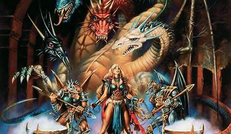 Dragonlance (tiamat?) | Dungeons and dragons art, Scifi fantasy art