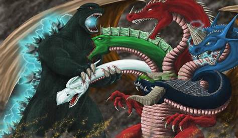 Godzilla and Kong vs Tiamat by MnstrFrc on DeviantArt