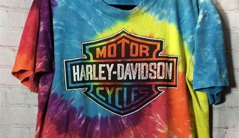 Tie Dye Harley Davidson Sweatshirt