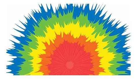 Tie Dye Rainbow Scrunchie Sticker by maddie12omalley - White Background