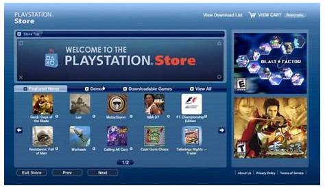 PlayStation Network, la tienda de contenidos PlayStation Store podrí­a