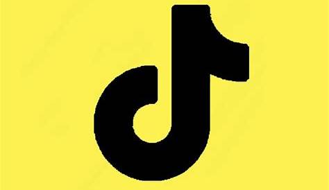 Aesthetic Yellow Tik Tok Logo