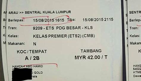 Harga Tiket Kereta Api Ke Kelantan Menaiki Ets Dari Gemas Ke Padang