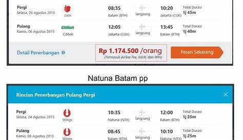 Diskon Tiket Pesawat 50 Persen dari Jakarta ke Batam, Denpasar