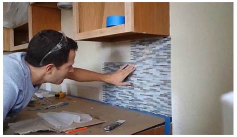 Subway tile backsplash installation YouTube