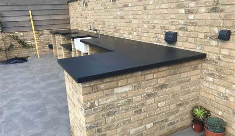 Outdoor kitchen granite countertops Hawk Haven