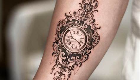 Clock tattoo, time , forearm tattoo | tattoos | Pinterest | Tattoo time