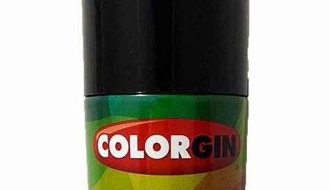 Tinta Spray Colorgin Uso Geral Preto Brilhante 400ML - Elastobor