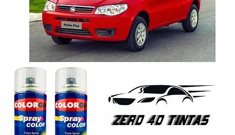 Tinta Spray Automotivo Vermelho Na Cor Do Carro + Verniz - R$ 59,00 em