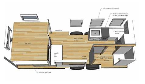 Free Tiny House Plans - Quartz Model with Bathroom | Knock-Off Wood